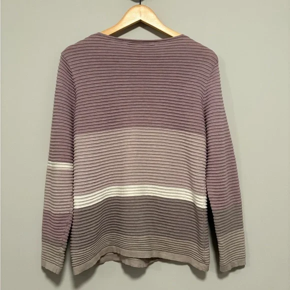 Mansted Ribbed Cotton Gradient Cardigan | Size Large - Picture 7 of 7